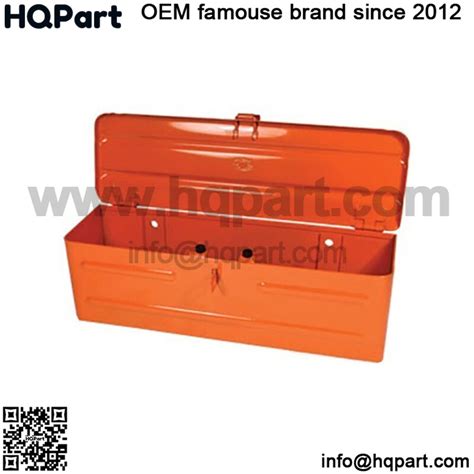 5a3or steel orange tractor tool box|RAParts 5A3OR Orange Metal Tool Box fits Kioti Fits Kubota Fits .